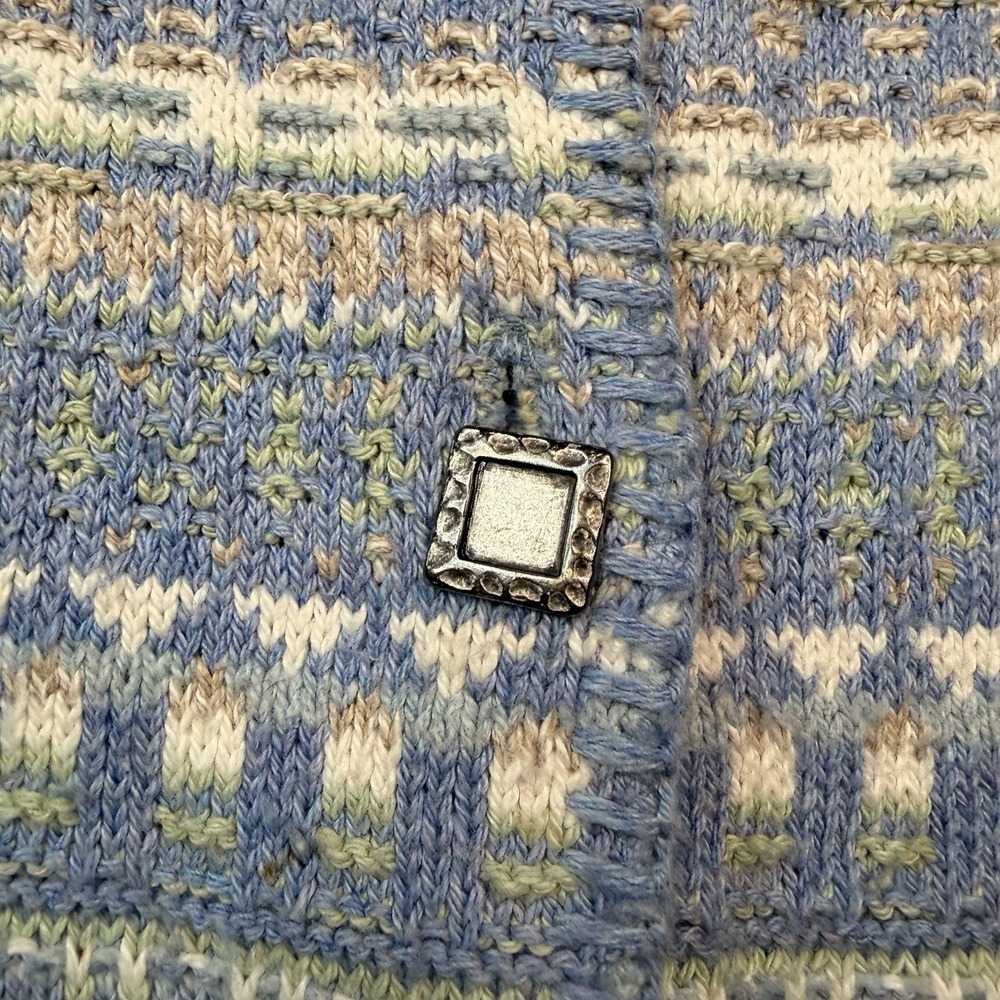 Vintage Alps Fine Womens Apparel Cardigan Sweater Made in USA Multicolor SZ-M - Picture 9 of 16